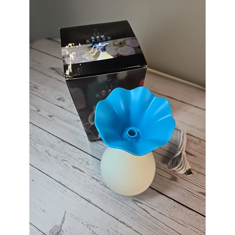 ESSENTIAL OILS DIFFUSER - USB - PORTABLE/LIGHTWEIGHT - BLUE‎